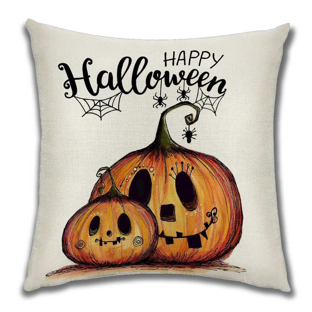 Cartoon Pumpkin Castle Sofa Cushion Cushion Pillowcase Pi-Mart