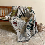 1pc Woven Double-sided Multifunctional Blanket Bohemian Tapestry Hippie Room Decoration Abstract Animals Plants Blanket Tassel Woven Blanket Sofa Blanket Outdoor Hiking Backpack Beach Travel Decoration Blanket Woven Picnic Bl Lootquake LLC