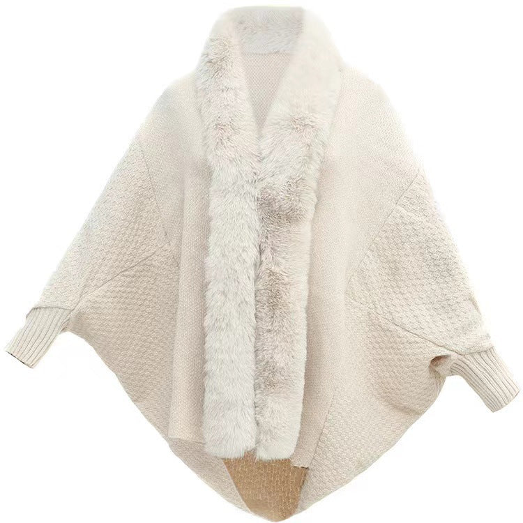New Fashion Loose Cardigan Shawl Outer Match Cloak Coat Women Pi-Mart