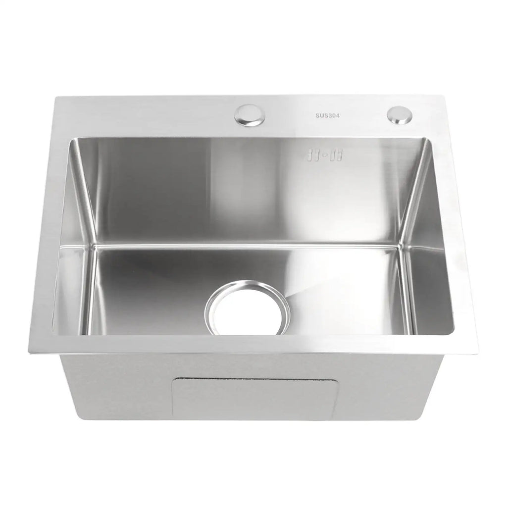 Single Basin Sink Set with Drainer, Stainless Steel Vegetable Washing Sink and Hose - SJB-DIAMOND ELITES