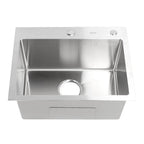 Single Basin Sink Set with Drainer, Stainless Steel Vegetable Washing Sink and Hose - SJB-DIAMOND ELITES