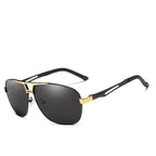 Business Luxury Men Polarized Square Driving Sunglasses Lens Brand Designer Aluminum Classic Frame  Elegant Sunglasses - SJB-DIAMOND ELITES