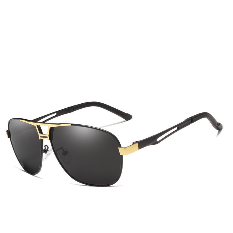 Business Luxury Men Polarized Square Driving Sunglasses Lens Brand Designer Aluminum Classic Frame  Elegant Sunglasses - SJB-DIAMOND ELITES