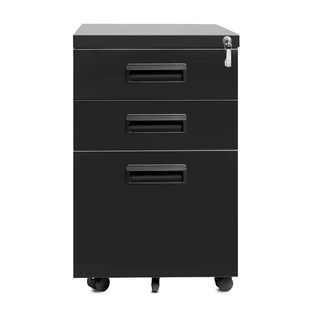 3-Drawer Mobile File Cabinet with Keys, 15.4 - SJB-DIAMOND ELITES