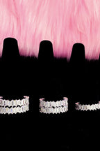 Diamond Baguette Eternity Ring Sterling Silver Band
