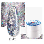 Diamond Gel Nail Polish 5ML Permanent Varnish Painting UV Manicure Reflective Sparkling Luxury Design Nail Gels for Women and Girls Stevvex