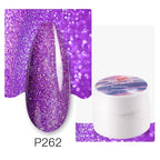 Diamond Gel Nail Polish 5ML Permanent Varnish Painting UV Manicure Reflective Sparkling Luxury Design Nail Gels for Women and Girls Stevvex