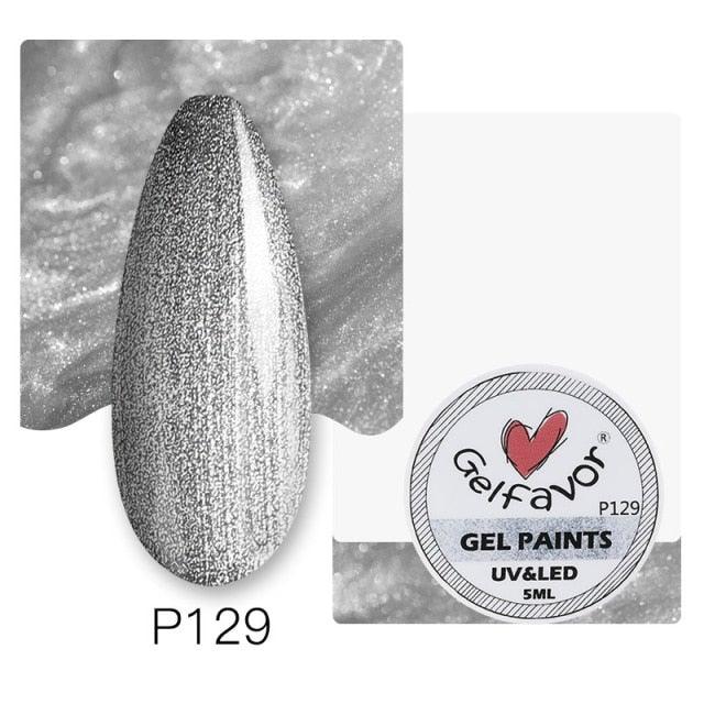 Diamond Gel Nail Polish 5ML Permanent Varnish Painting UV Manicure Reflective Sparkling Luxury Design Nail Gels for Women and Girls Stevvex
