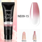 Diamond Gel Nail Polish Poly 15ml Semi Permanent UV Manicure Reflective Sparkling Luxury Shine Design For Women and Girls