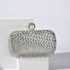 Diamond-Studded Party Clutch Versatile Layered Crystal Evening Bag (MAC283)