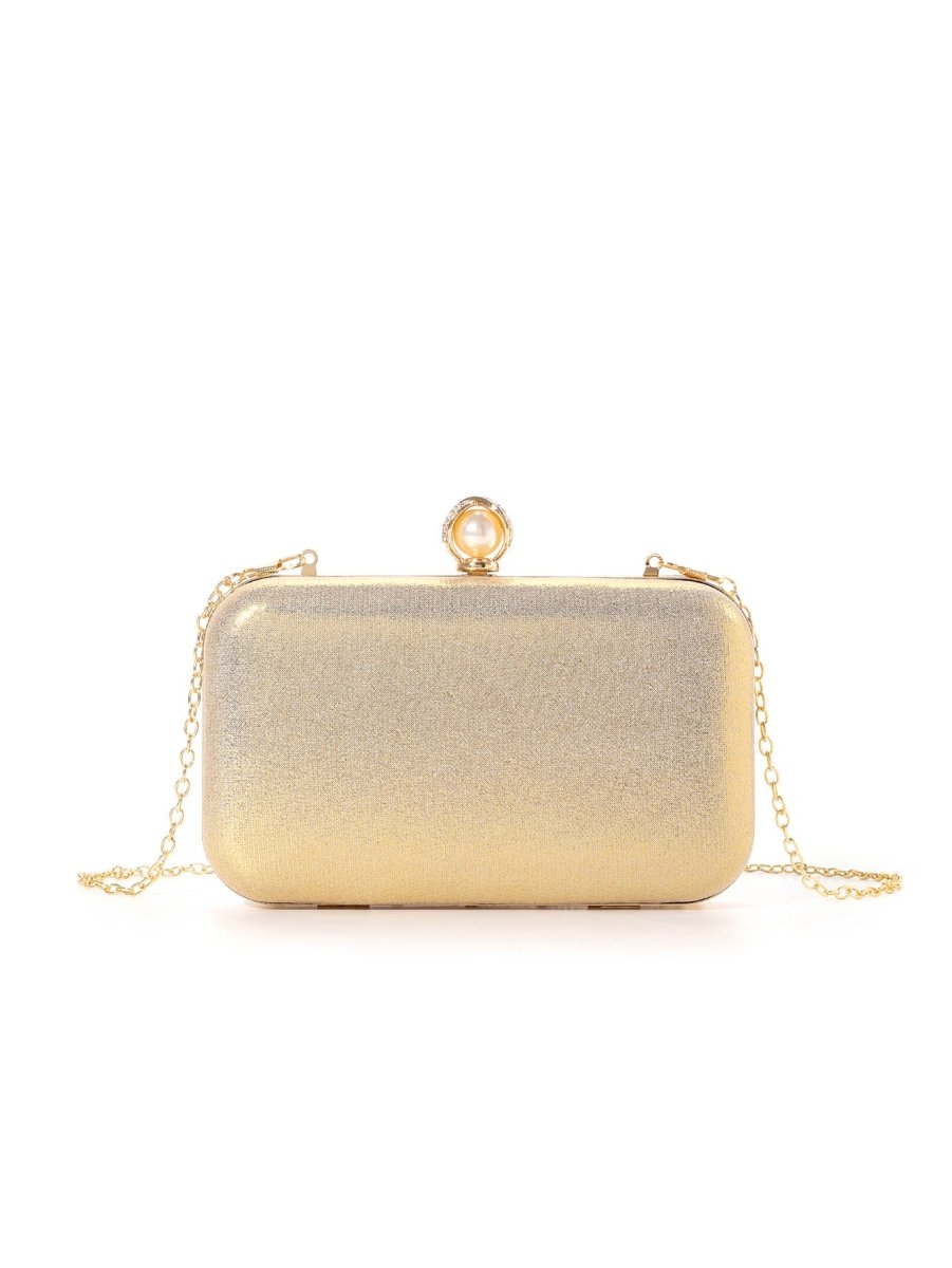 ‌Diamond-Studded Pearl Party Clutch Versatile Crossbody Handheld Evening Bag for Glamorous Occasions (MAC280)