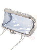 ‌Diamond-Studded Pearl Party Clutch Versatile Crossbody Handheld Evening Bag for Glamorous Occasions (MAC280)