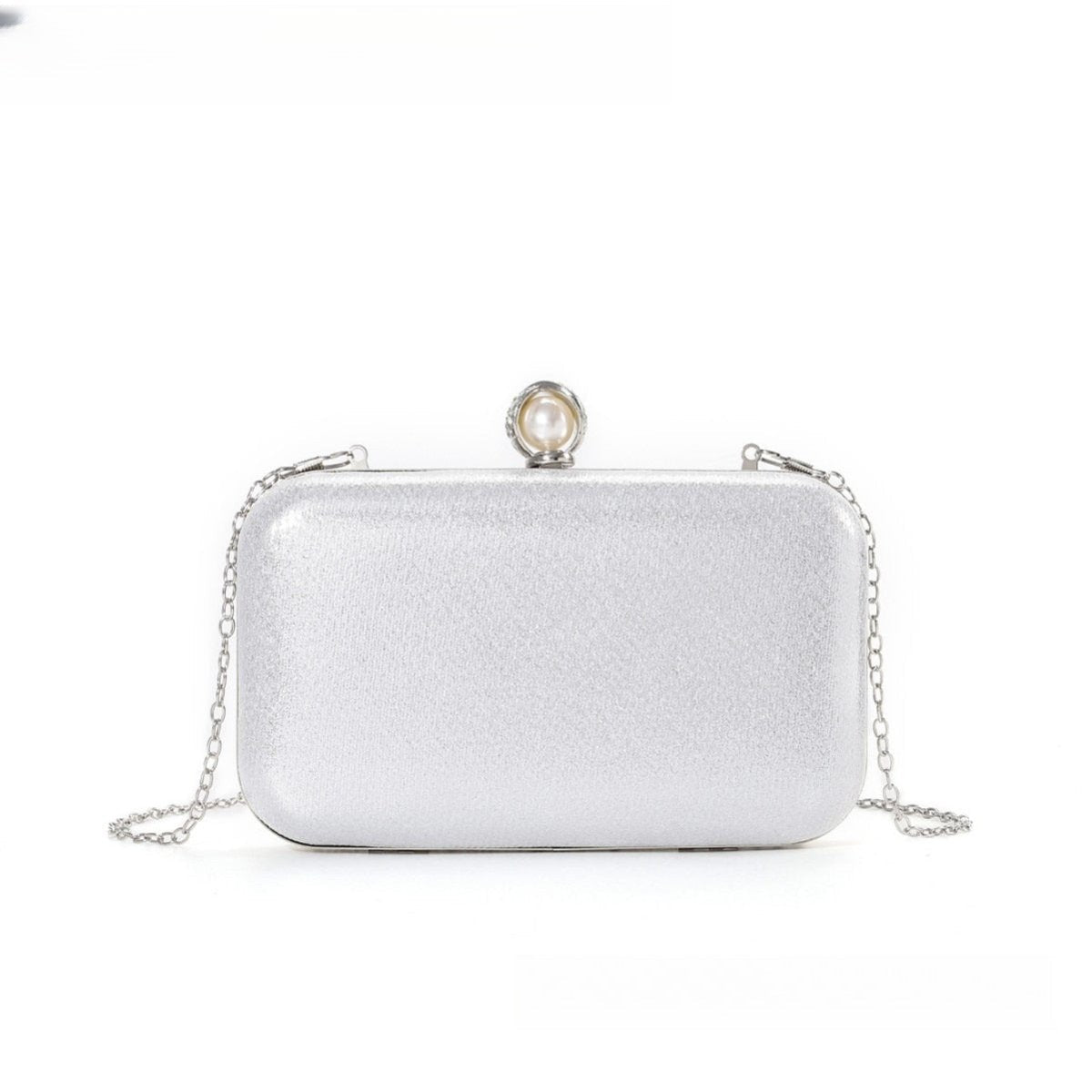 ‌Diamond-Studded Pearl Party Clutch Versatile Crossbody Handheld Evening Bag for Glamorous Occasions (MAC280)