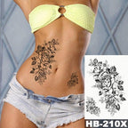 Different Stylish Waterproof Temporary Tattoo Sticker Heart Knife Angel Makeup Tattoos For Women Men Stevvex