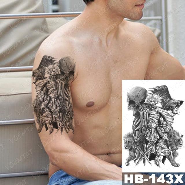 Different Stylish Waterproof Temporary Tattoo Sticker Heart Knife Angel Makeup Tattoos For Women Men Stevvex