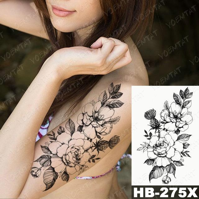 Different Stylish Waterproof Temporary Tattoo Sticker Heart Knife Angel Makeup Tattoos For Women Men Stevvex