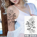 Different Stylish Waterproof Temporary Tattoo Sticker Heart Knife Angel Makeup Tattoos For Women Men Stevvex