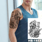 Different Stylish Waterproof Temporary Tattoo Sticker Heart Knife Angel Makeup Tattoos For Women Men Stevvex