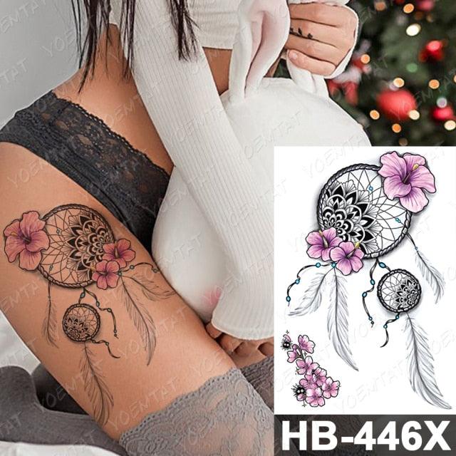 Different Stylish Waterproof Temporary Tattoo Sticker Heart Knife Angel Makeup Tattoos For Women Men Stevvex