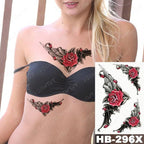 Different Stylish Waterproof Temporary Tattoo Sticker Heart Knife Angel Makeup Tattoos For Women Men Stevvex