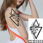 Different Stylish Waterproof Temporary Tattoo Sticker Heart Knife Angel Makeup Tattoos For Women Men Stevvex
