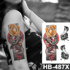 Different Stylish Waterproof Temporary Tattoo Sticker Heart Knife Angel Makeup Tattoos For Women Men Stevvex