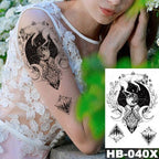 Different Stylish Waterproof Temporary Tattoo Sticker Heart Knife Angel Makeup Tattoos For Women Men Stevvex
