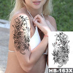 Different Stylish Waterproof Temporary Tattoo Sticker Heart Knife Angel Makeup Tattoos For Women Men Stevvex