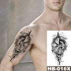 Different Stylish Waterproof Temporary Tattoo Sticker Heart Knife Angel Makeup Tattoos For Women Men Stevvex