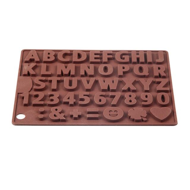 Digit Silicone Chocolate Mold Non-Stick Cake Mould Jelly Candy 3D Molds Kitchen Accessories Reusable Baking Tools Silicone Letter Mold And Number Candy Molds Stevvex