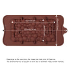 Digit Silicone Chocolate Mold Non-Stick Cake Mould Jelly Candy 3D Molds Kitchen Accessories Reusable Baking Tools Silicone Letter Mold And Number Candy Molds Stevvex
