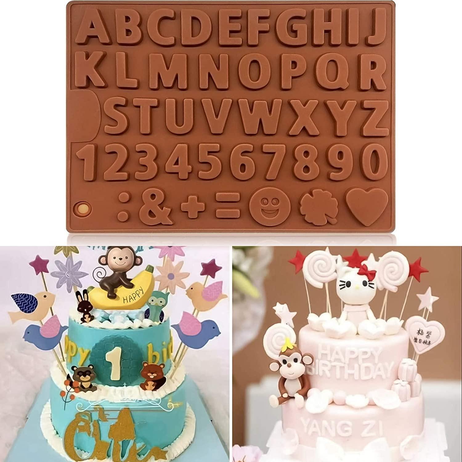 Digit Silicone Chocolate Mold Non-Stick Cake Mould Jelly Candy 3D Molds Kitchen Accessories Reusable Baking Tools Silicone Letter Mold And Number Candy Molds Stevvex