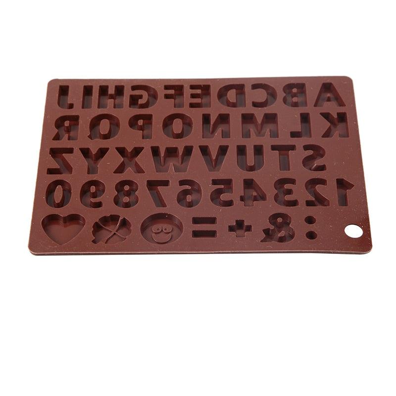 Digit Silicone Chocolate Mold Non-Stick Cake Mould Jelly Candy 3D Molds Kitchen Accessories Reusable Baking Tools Silicone Letter Mold And Number Candy Molds Stevvex