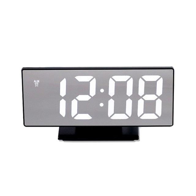 Digital Alarm Clock Alarm Clocks Adjustable Volume Alarm Clock for Bedroom Electronic 7 Inch Number Desktop Alarm Clocks For Kids Bedroom LED Screen  for Kids Bedroom Temperature Snooze Function Desk Table Clock LED Clock Electronic Watch Table Stevvex