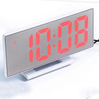 Digital Alarm Clock Alarm Clocks Adjustable Volume Alarm Clock for Bedroom Electronic 7 Inch Number Desktop Alarm Clocks For Kids Bedroom LED Screen  for Kids Bedroom Temperature Snooze Function Desk Table Clock LED Clock Electronic Watch Table Stevvex