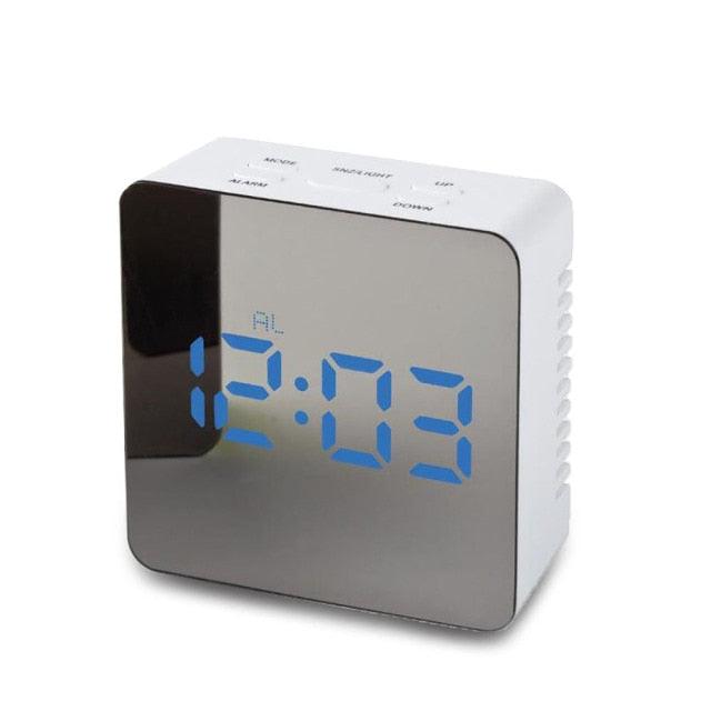 Digital Alarm Clock Alarm Clocks Adjustable Volume Alarm Clock for Bedroom Electronic 7 Inch Number Desktop Alarm Clocks For Kids Bedroom LED Screen  for Kids Bedroom Temperature Snooze Function Desk Table Clock LED Clock Electronic Watch Table Stevvex