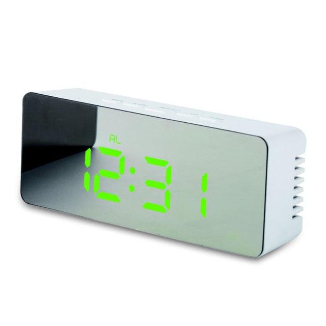 Digital Alarm Clock Alarm Clocks Adjustable Volume Alarm Clock for Bedroom Electronic 7 Inch Number Desktop Alarm Clocks For Kids Bedroom LED Screen  for Kids Bedroom Temperature Snooze Function Desk Table Clock LED Clock Electronic Watch Table Stevvex