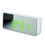 Digital Alarm Clock Alarm Clocks Adjustable Volume Alarm Clock for Bedroom Electronic 7 Inch Number Desktop Alarm Clocks For Kids Bedroom LED Screen  for Kids Bedroom Temperature Snooze Function Desk Table Clock LED Clock Electronic Watch Table Stevvex