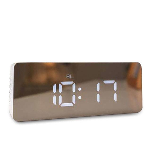 Digital Alarm Clock Alarm Clocks Adjustable Volume Alarm Clock for Bedroom Electronic 7 Inch Number Desktop Alarm Clocks For Kids Bedroom LED Screen  for Kids Bedroom Temperature Snooze Function Desk Table Clock LED Clock Electronic Watch Table Stevvex