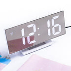 Digital Alarm Clock Alarm Clocks Adjustable Volume Alarm Clock for Bedroom Electronic 7 Inch Number Desktop Alarm Clocks For Kids Bedroom LED Screen  for Kids Bedroom Temperature Snooze Function Desk Table Clock LED Clock Electronic Watch Table Stevvex
