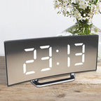 Digital Alarm Clock Alarm Clocks Adjustable Volume Alarm Clock for Bedroom Electronic 7 Inch Number Desktop Alarm Clocks For Kids Bedroom LED Screen  for Kids Bedroom Temperature Snooze Function Desk Table Clock LED Clock Electronic Watch Table Stevvex