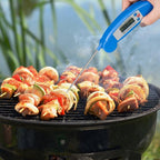 Digital Foldable Thermometer Food BBQ Meat Oven Instant Read Food Thermometer For Cooking Digital Kitchen Thermometer Probe With Backlight & Reversible Display Cooking Thermometer For Folding Kitchen Thermometer For Cooking Water Oil Grill Tools Stevvex