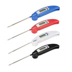 Digital Foldable Thermometer Food BBQ Meat Oven Instant Read Food Thermometer For Cooking Digital Kitchen Thermometer Probe With Backlight & Reversible Display Cooking Thermometer For Folding Kitchen Thermometer For Cooking Water Oil Grill Tools Stevvex