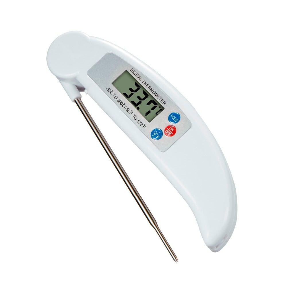 Digital Foldable Thermometer Food BBQ Meat Oven Instant Read Food Thermometer For Cooking Digital Kitchen Thermometer Probe With Backlight & Reversible Display Cooking Thermometer For Folding Kitchen Thermometer For Cooking Water Oil Grill Tools Stevvex