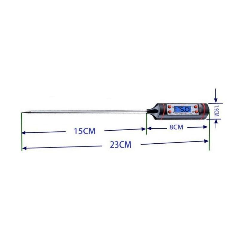 Digital Meat Thermometer Cooking Digital Candy Cooking Thermometer Kitchen Cooking Thermometer Instant Read for BBQ Grill Oil Milk Bath Water Deep Fry Food Kitchen BBQ Probe Water Milk Oil Liquid Oven Digital Temperature Sensor Meter Home Stevvex