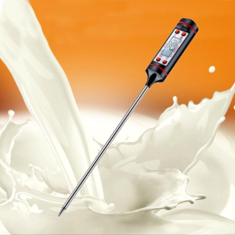 Digital Meat Thermometer Cooking Digital Candy Cooking Thermometer Kitchen Cooking Thermometer Instant Read for BBQ Grill Oil Milk Bath Water Deep Fry Food Kitchen BBQ Probe Water Milk Oil Liquid Oven Digital Temperature Sensor Meter Home Stevvex
