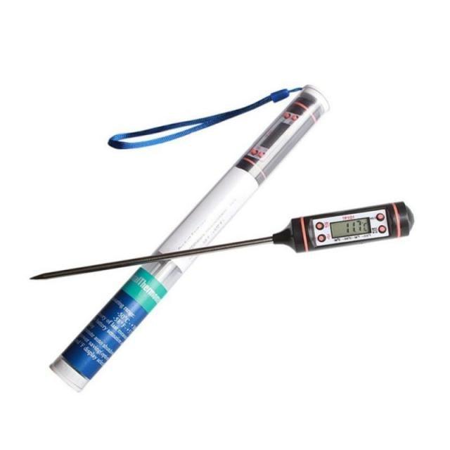 Digital Meat Thermometer Cooking Digital Candy Cooking Thermometer Kitchen Cooking Thermometer Instant Read for BBQ Grill Oil Milk Bath Water Deep Fry Food Kitchen BBQ Probe Water Milk Oil Liquid Oven Digital Temperature Sensor Meter Home Stevvex