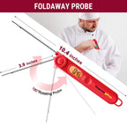 Digital Read Meat Thermometer Best Waterproof Thermometer for Kitchen Cooking Food BBQ Grill And Oil Deep Fry Candy  Kitchen Cooking Food Thermometer With Backlight Magnet For Deep Fry Grill Smoker Thermometer Stevvex