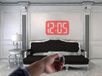 Digital Time Projection Clock Mini LED Clock With Time Projection Wake Up Light Alarm Clock for Heavy Sleeper Portable Digital Watch Night Light Magic Projector Clock