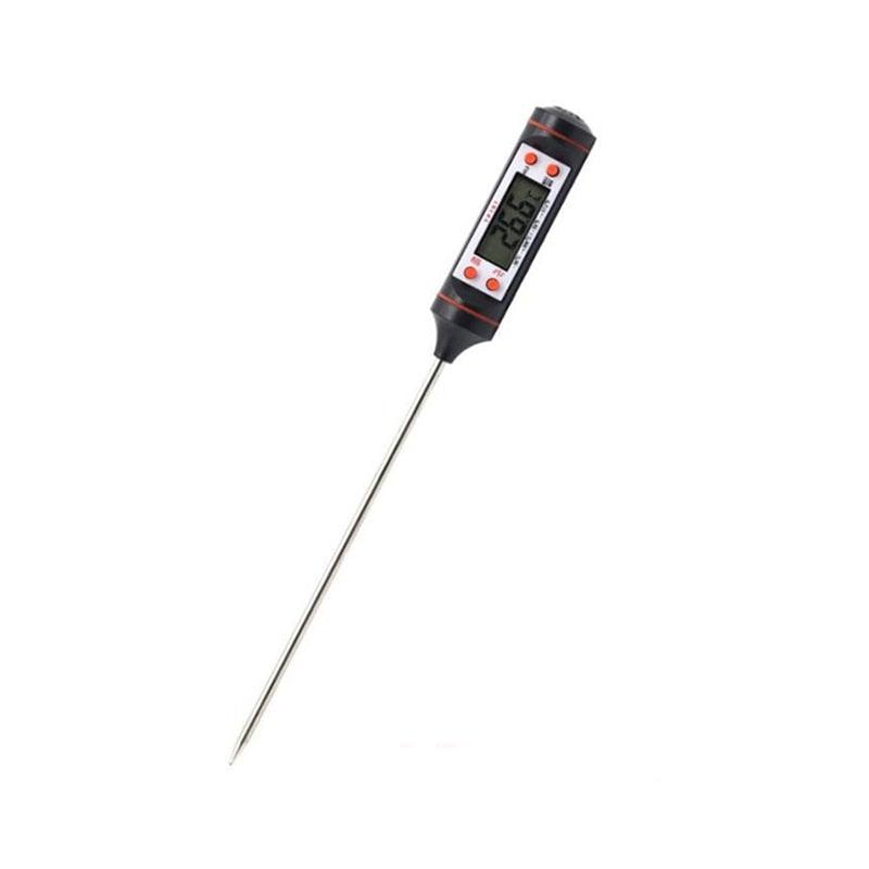 Digital Water Thermometer for Liquid Candle Instant Read With Waterproof For Food Meat Milk Long Probe Food Temperature Measuring Device Probe Type Electronic Thermometer Stainless Steel Pen Type Structure with High Accuracy Stevvex